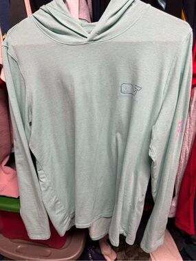 Vineyard Vines Mint Green Logo Tee medium Edgartown hoodie tee